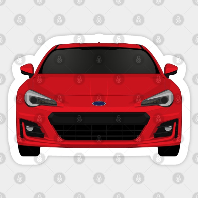 Brz Red Sticker by VENZ0LIC